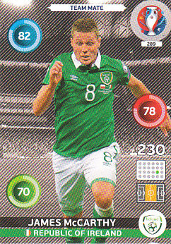 James McCarthy Republic of Ireland Panini UEFA EURO 2016 #289